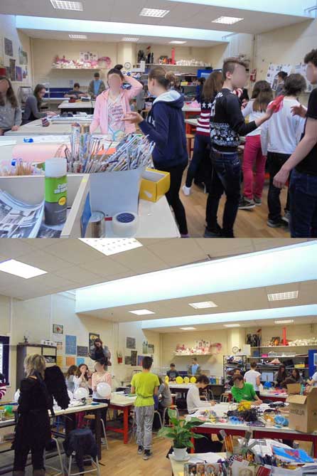 Journee mondiale de l'art 2015 college Hélène Boucher