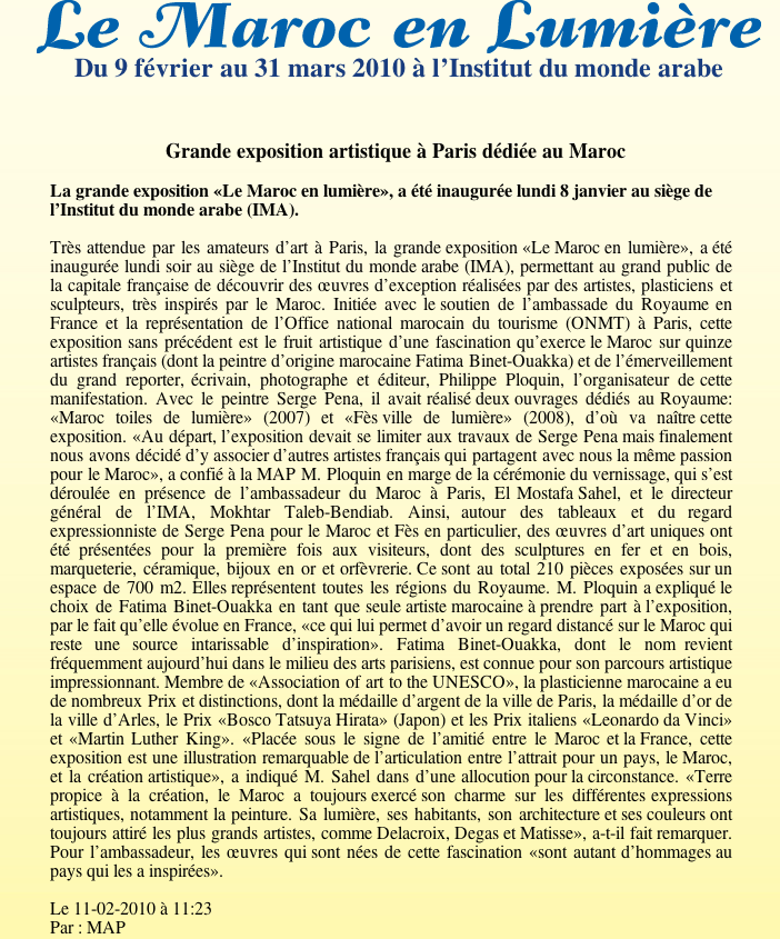 Presse Fatima Binet Ouakka