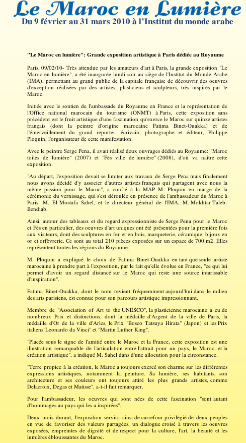 Presse Fatima Binet Ouakka